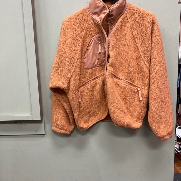 Free People Hit The Slopes Fleece Jacket Moroccan Amber - Picture 3 of 8